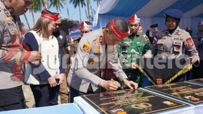 Jembatan Presisi Jenderal Hoegeng di Donggala Resmi Digunakan