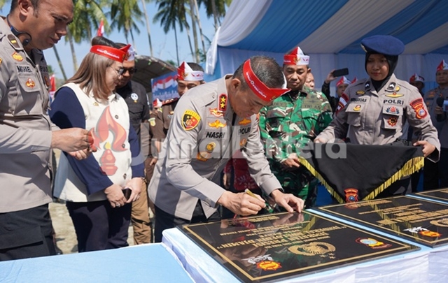 Jembatan Presisi Jenderal Hoegeng di Donggala Resmi Digunakan