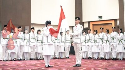 Gubernur Sulteng Ingatkan Makna Merah dan Putih saat Melantik 69 Paskibraka