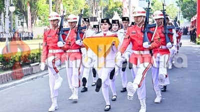 Paskibraka “Pasukan Nusa” Jadi Perhatian di Upacara HUT ke-81 RI di Sulteng