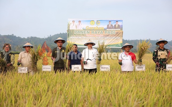 Kelompok Tani di Parigi Moutong Dapat Bantuan Ratusan Ton Benih Padi
