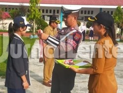 Satlantas Polres Parigi Moutong Edukasi Pelajar SMP Tertib Berlalu Lintas Lewat Program Police Goes to School